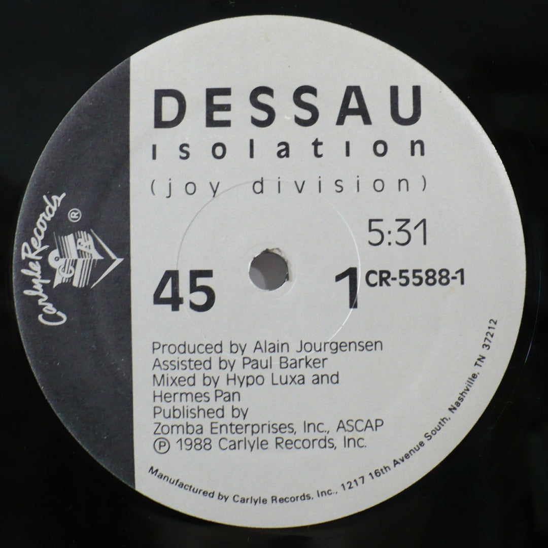 Dessau Isolation 1988 Vintage Vinyl 12 inch single.