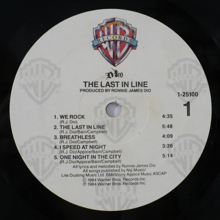 Dio The Last In Line 1984 Vintage Vinyl Record.