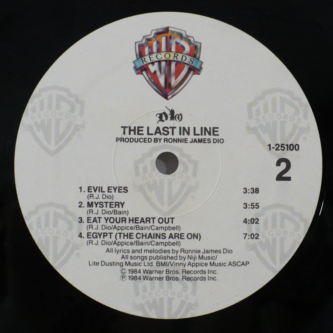 Dio The Last In Line 1984 Vintage Vinyl Record.