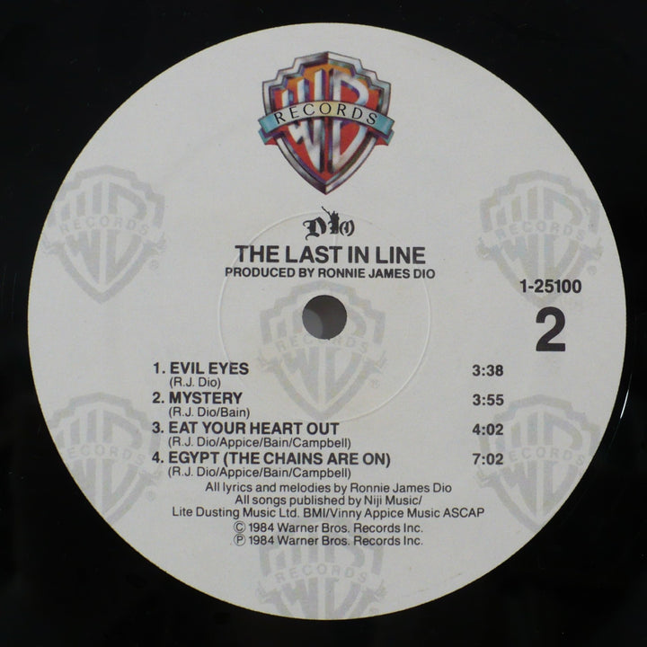 Dio The Last In Line 1984 Vintage Vinyl Record.