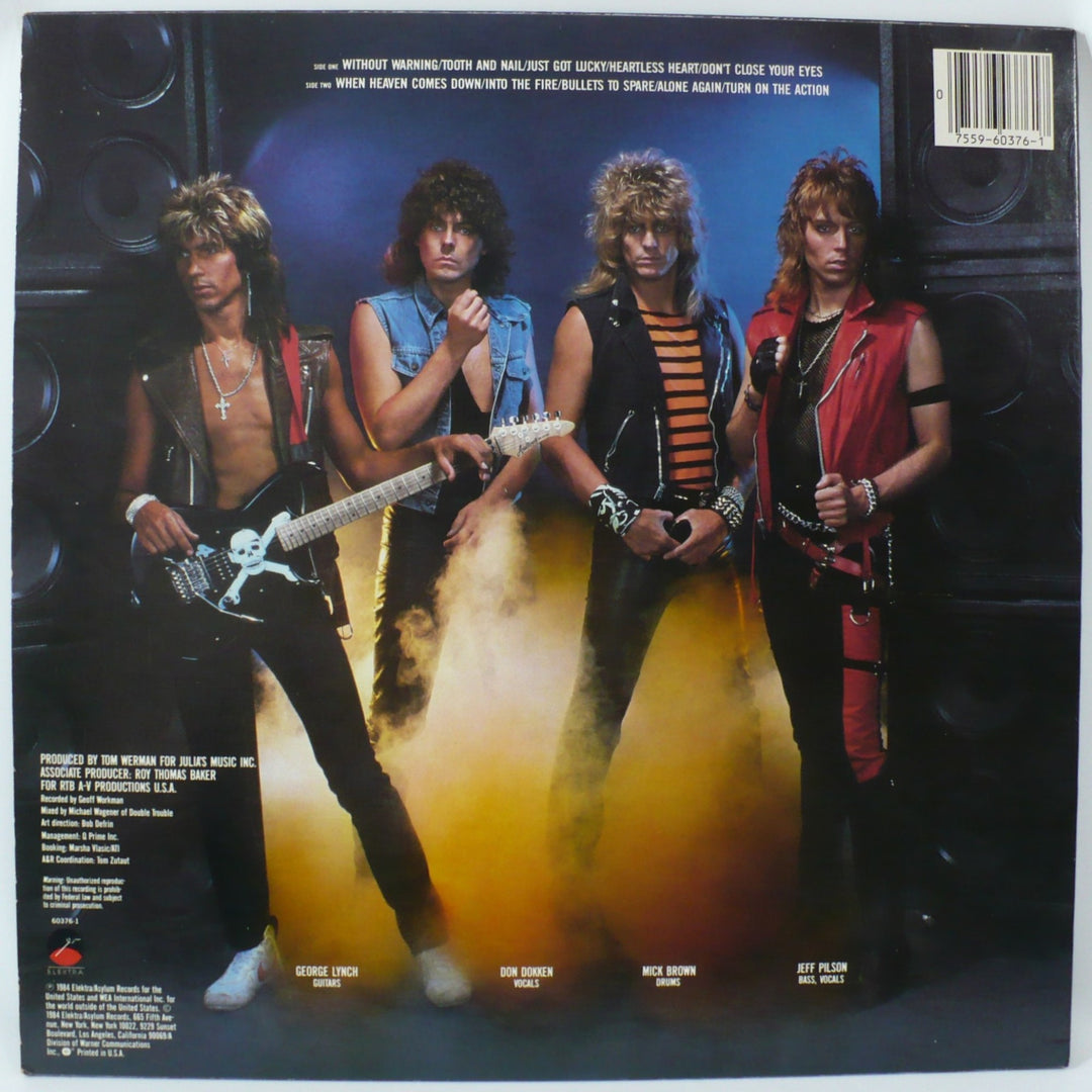 Dokken Tooth and Nail 1984 Vintage Vinyl Record Elektra 9 60376-1.