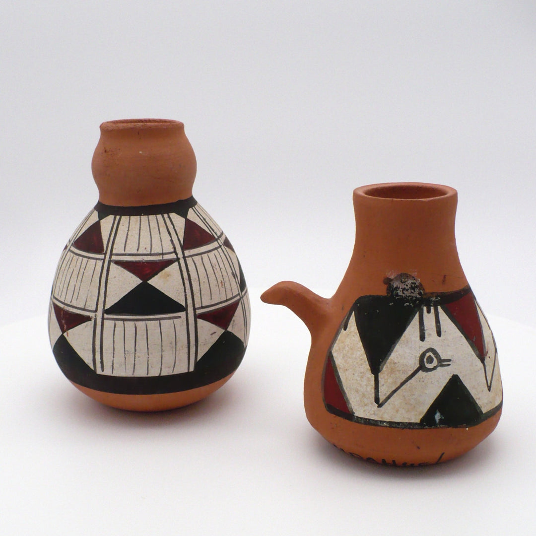 1950s Diaguita Style Pottery Collection: Jarro Pato & Vase - Chile