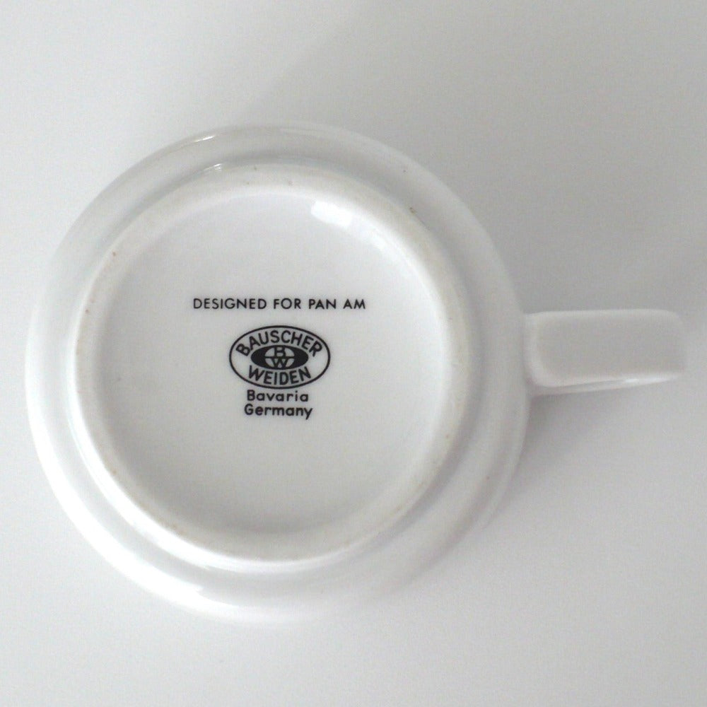 Pan Am Wave Flat Coffe Cup Bauscher Weiden Airline China.