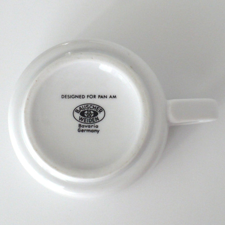 Pan Am Wave Flat Coffe Cup Bauscher Weiden Airline China.