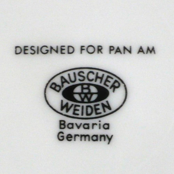 Pan Am Wave Flat Coffe Cup Bauscher Weiden Airline China.