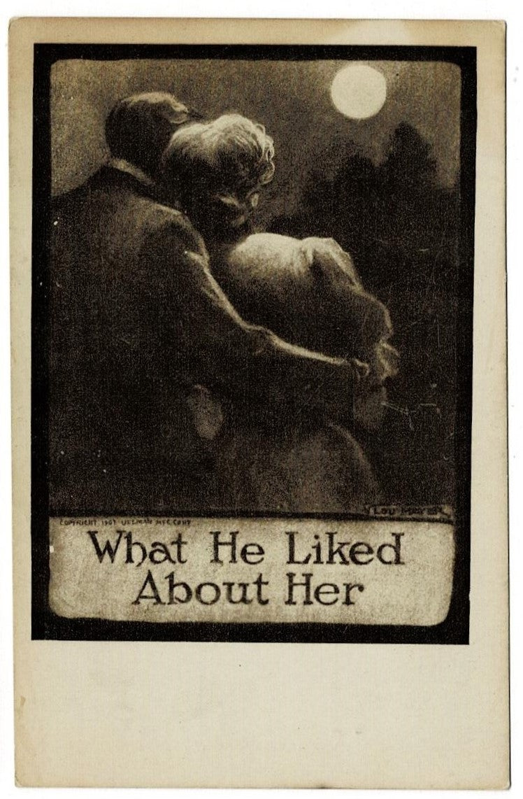 1907 American Artist Lou Mayer Vintage Romance Postcard