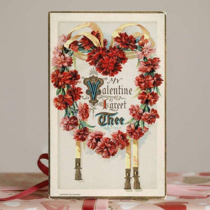 1909 Gorgeous Embossed Vintage Valentine Postcard by Wessler.