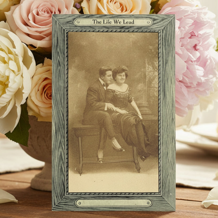 Antique, vintage valentine or Romance postcard.