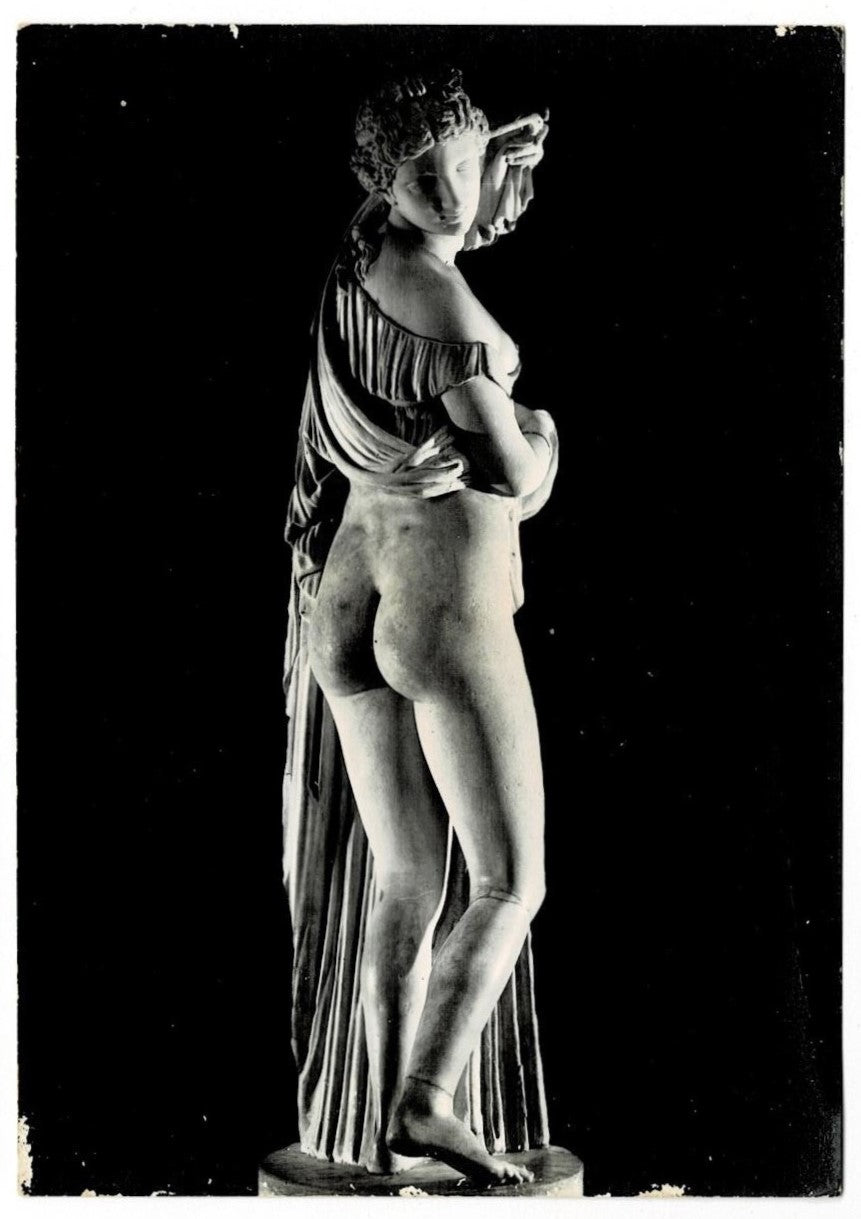 1960 Aphrodite Venus Callipygia Vintage Art Postcard RPPC