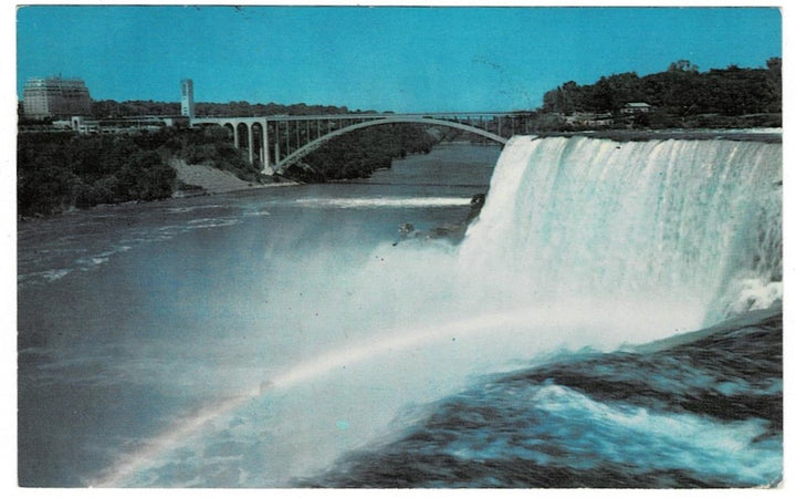 1952 Rainbow Bridge American Niagara Falls Vintage Postcard