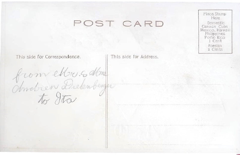 Back of postcard.