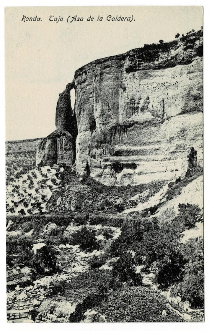 1909 Tajo Canyon Ronda Spain Vintage Postcard
