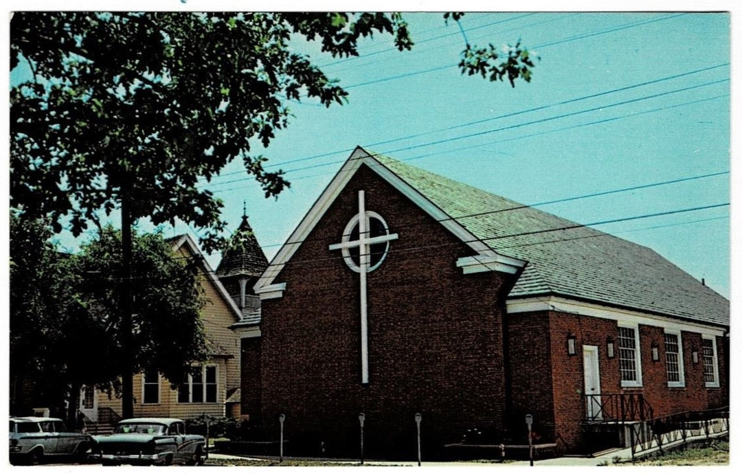 1957 Epworth Methodist Church Rehoboth Beach Delaware Vintage Postcard