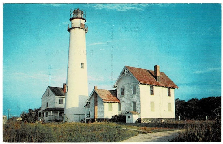 1965 Fenwick Island Delaware Lighthouse Vintage Postcard