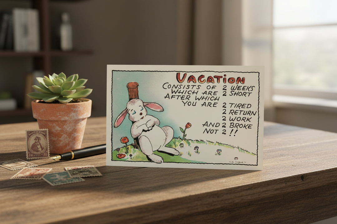 1965 Easter Vacation, Spring Break by H. Dean Postcard