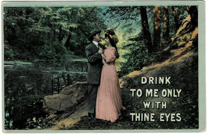 Vintage romance postcard.
