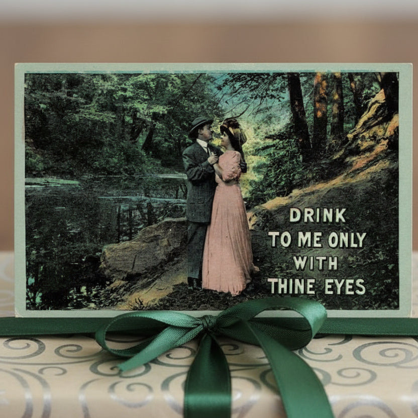 Vintage romance postcard.