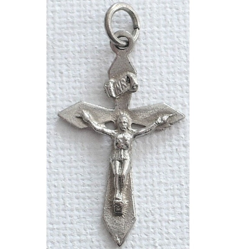 1920s Vintage Silver Crucifix Cross Pendant
