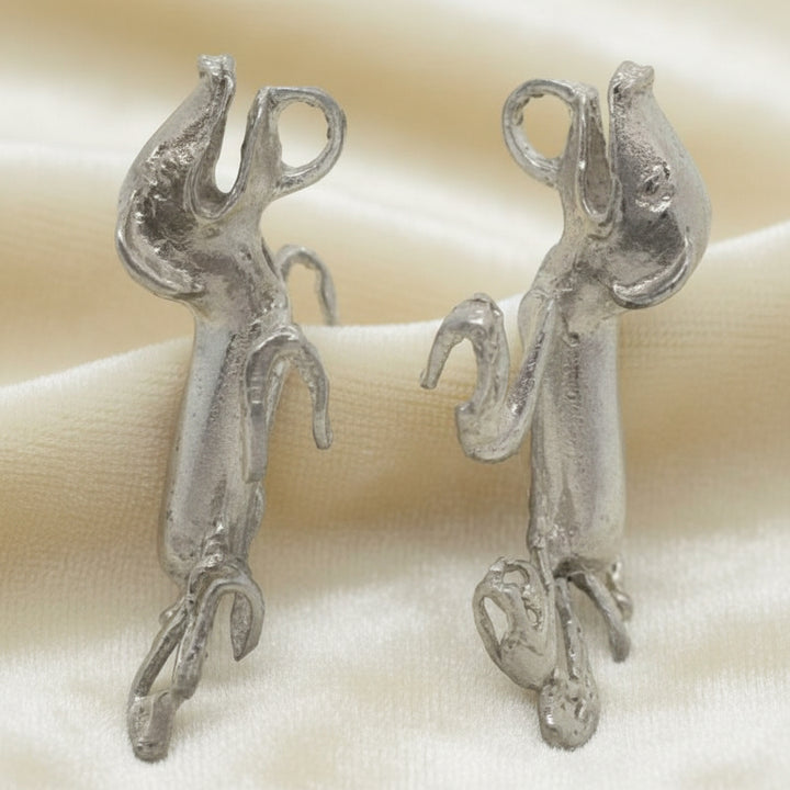 1980 Pre-Columbian Jaguar With Two-headed Snake Pendant by Sigi Pineda.