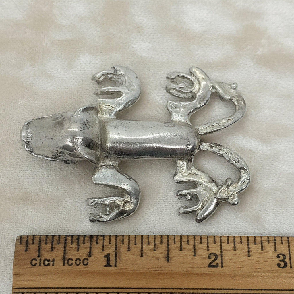 1980 Pre-Columbian Jaguar With Two-headed Snake Pendant by Sigi Pineda.