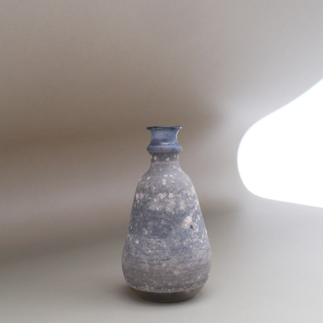 1960s Blue Miniature Amphora by Mingus Glass, Argentina.