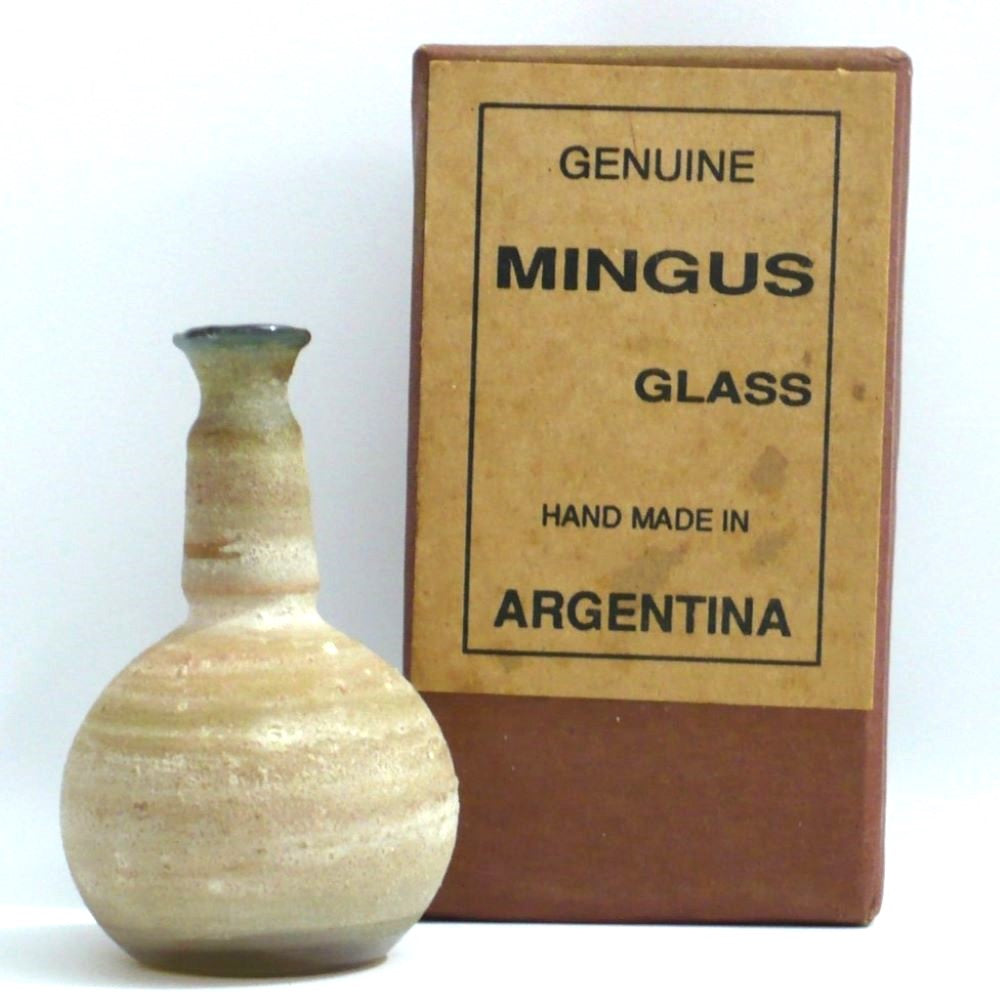 1960s Argentinian Mingus Glass Miniature Bottle.