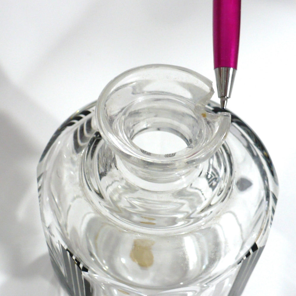 1930s Vintage Black Art Deco Palda Cologne Decanter.