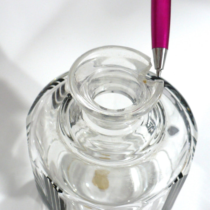 1930s Vintage Black Art Deco Palda Cologne Decanter.