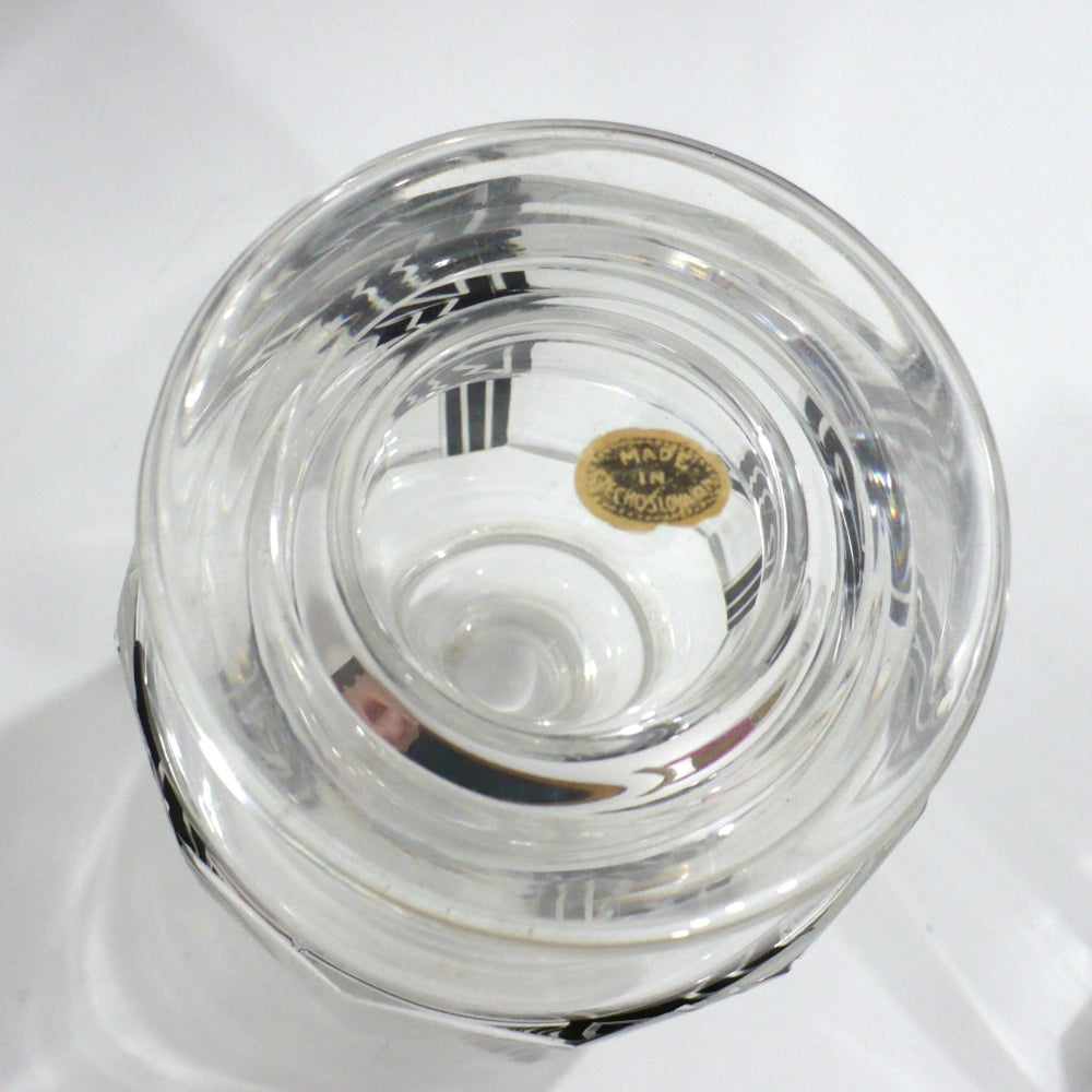 1930s Vintage Black Art Deco Palda Cologne Decanter.