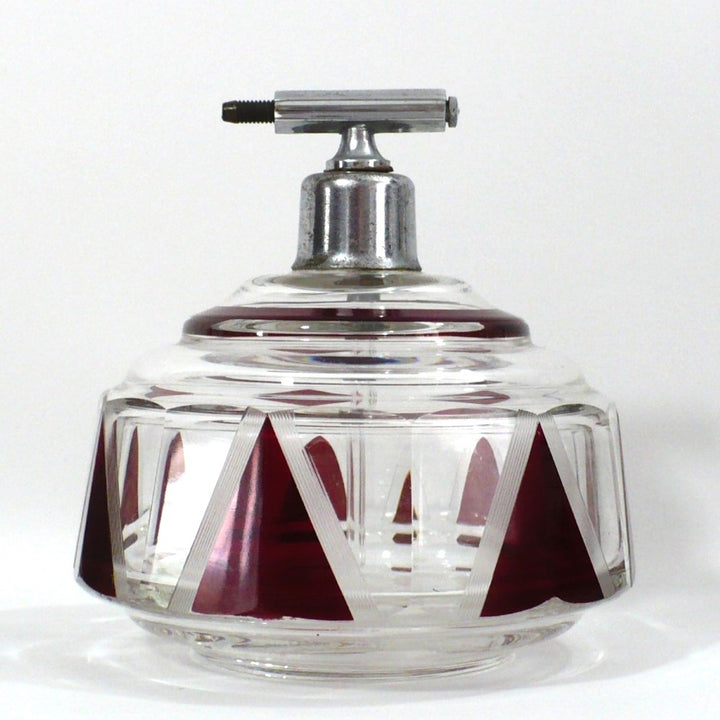 1930s Art Deco Palda Red Perfume Atomizer.