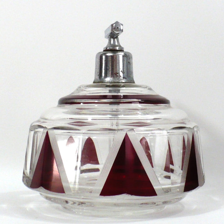1930s Art Deco Palda Red Perfume Atomizer.