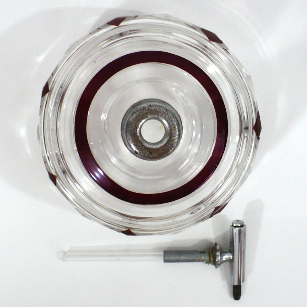 1930s Art Deco Palda Red Perfume Atomizer.