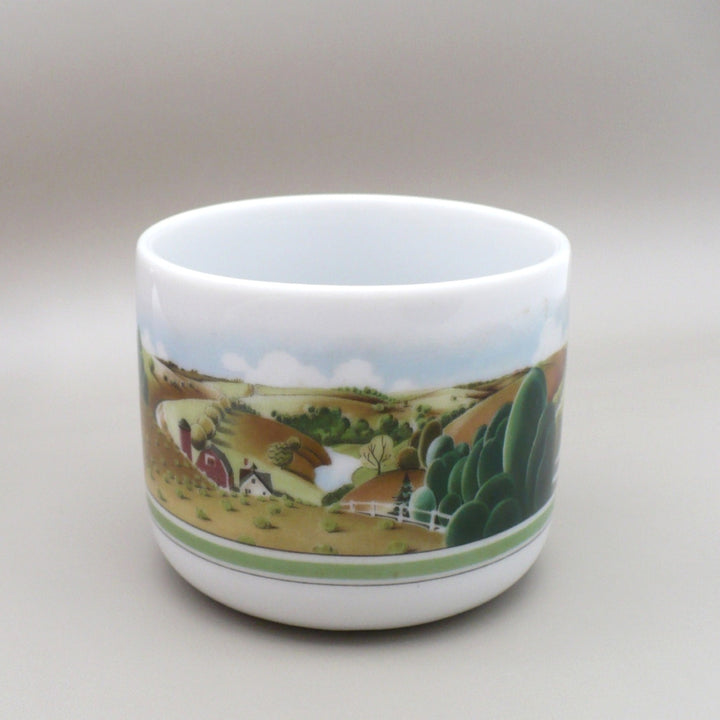 1980 Estée Lauder Porcelain Trinket Catchall: American Folk Art Decor.
