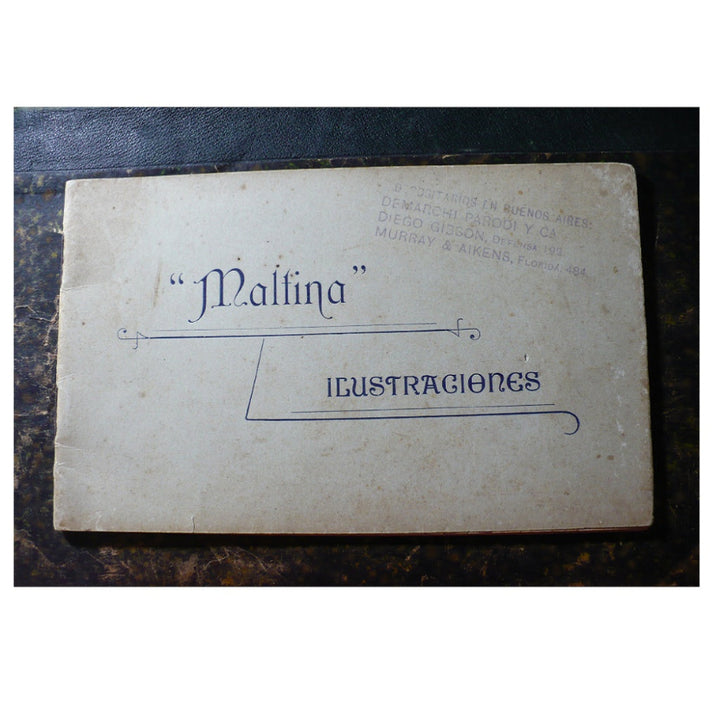 1890s Maltina Ilustraciones Advertising Pamphlet, European Sites, Spanish, front cover.