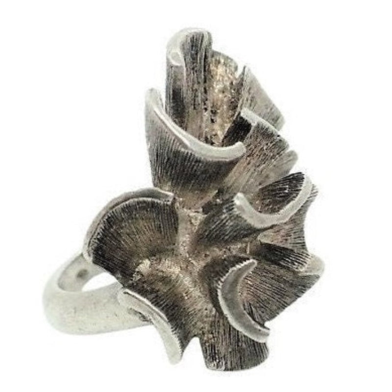 1960s Vintage Brutalist Ring: Industria Argentina.