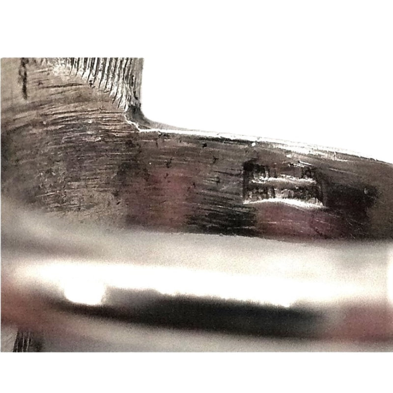 1960s Vintage Brutalist Ring: Industria Argentina hallmarks.
