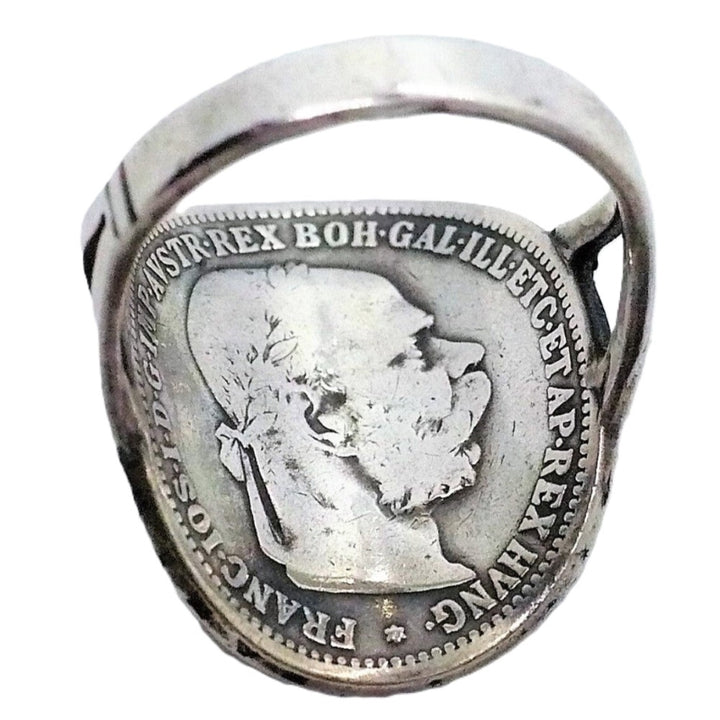  Austria 1 Krone Coin Ring 1893.