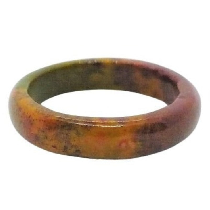Rainbow jasper hololith ring.