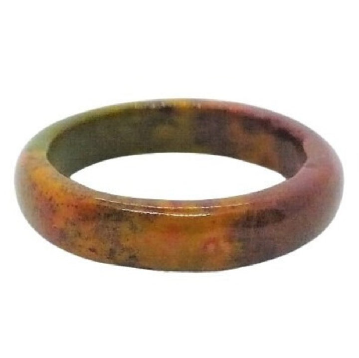 Rainbow jasper hololith ring.
