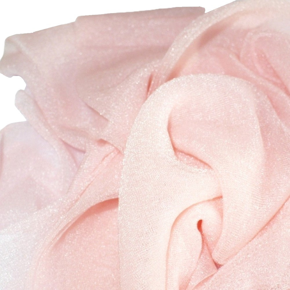 1980s Shimmering Candy Pink Sheer-To-Waist Pantyhose Medium