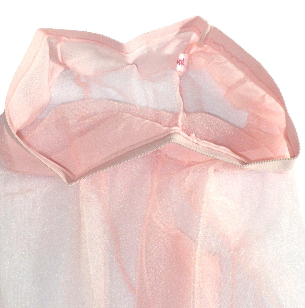 1980s Preppy Vintage Shimmering Candy Pink Stockings Medium.