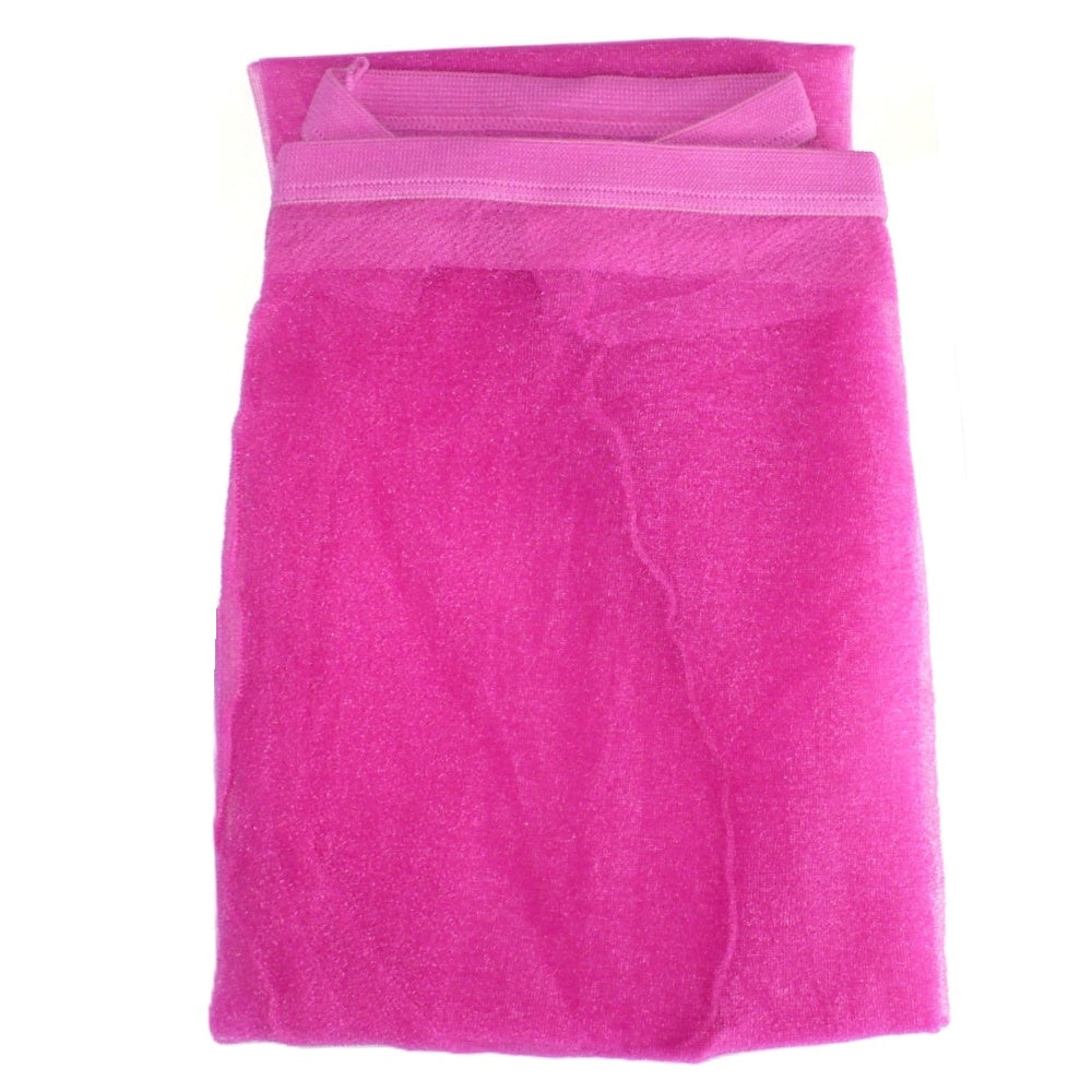 1980s Vintage Shimmering Fuchsia Pink Stockings Medium New Wave Punk.