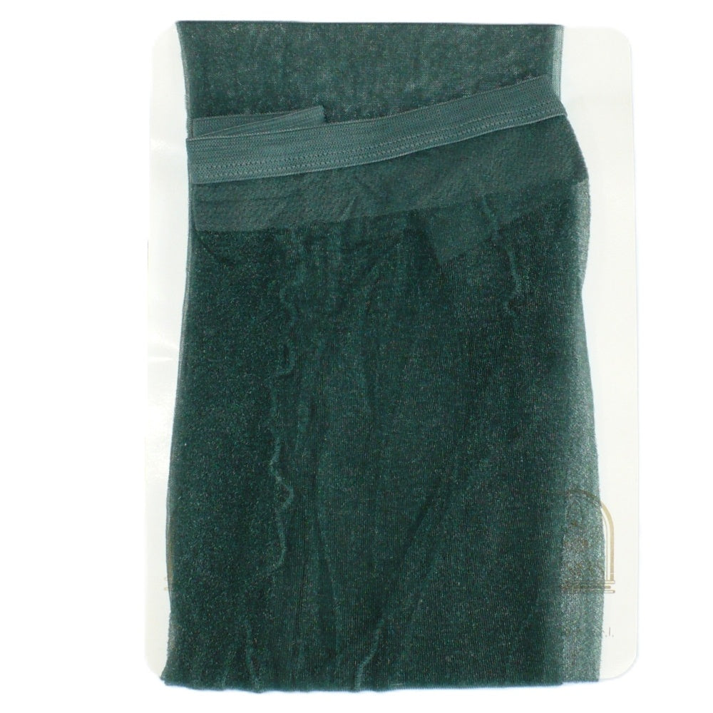 1980s Preppy Vintage Shimmering Kelly Green Stockings Hosiery.