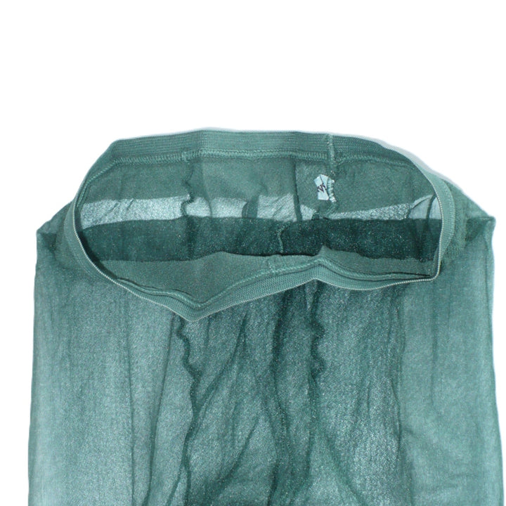 1980s Preppy Vintage Shimmering Kelly Green Stockings Hosiery.