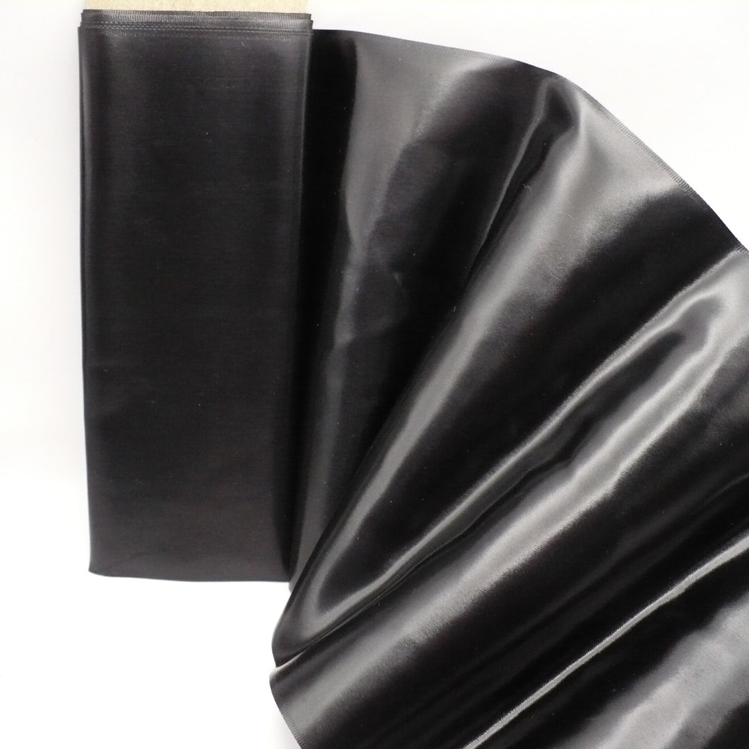 Victorian Calendered Mourning Ribbon.