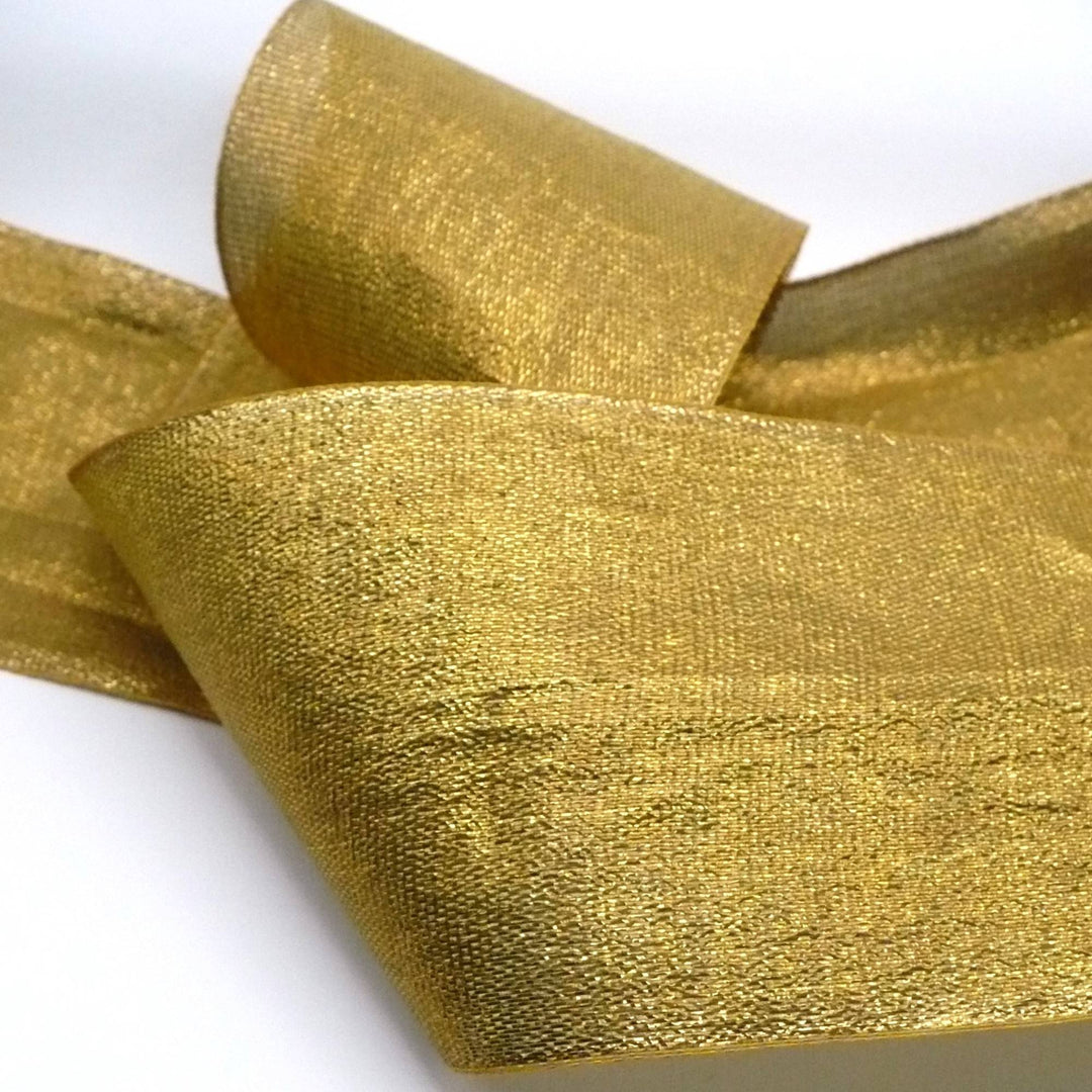 1920s Golden Gatsby Lamé Ribbon Headband.