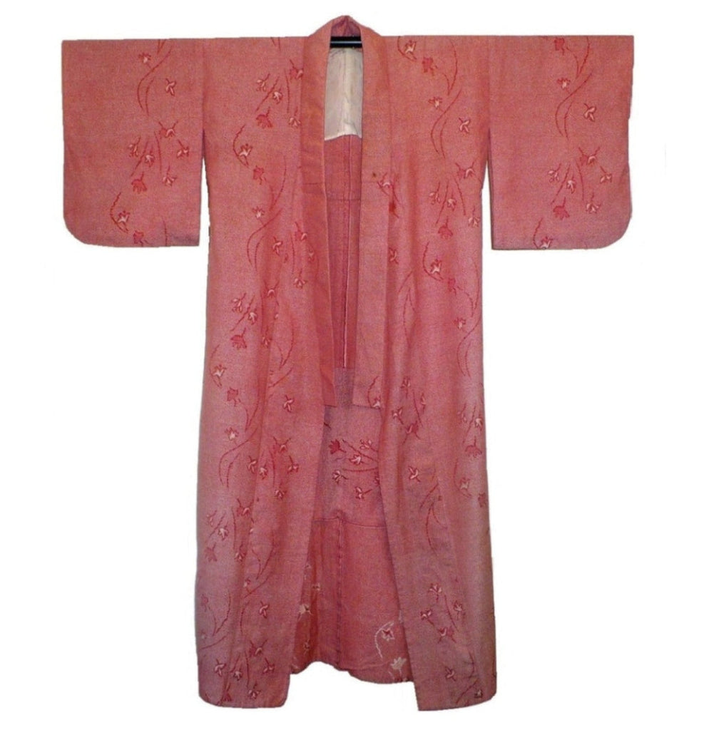 Vintage Chinese Zha-Ran Winter Kimono, front.