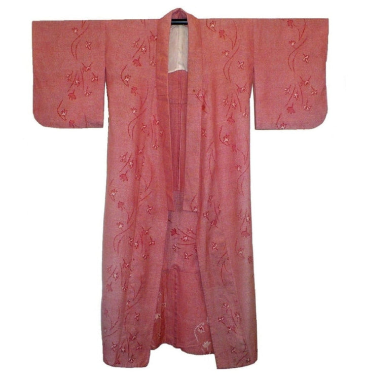 Vintage Chinese Zha-Ran Winter Kimono, front.