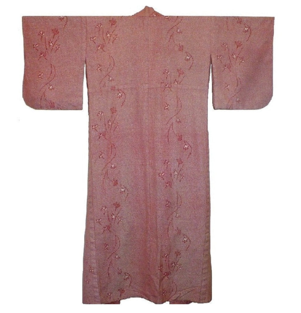 Vintage Chinese Zha-Ran Winter Kimono, back.
