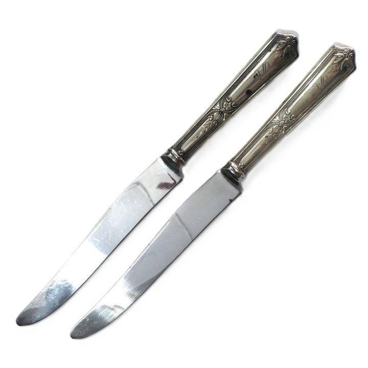 1931 Pair Regent by Alvin Sterling Silver Dinner Knives 9 5/8"